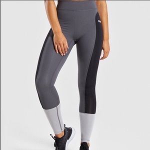 GYMSHARK NWT Illusion Leggings, Black/Charcoal, S
